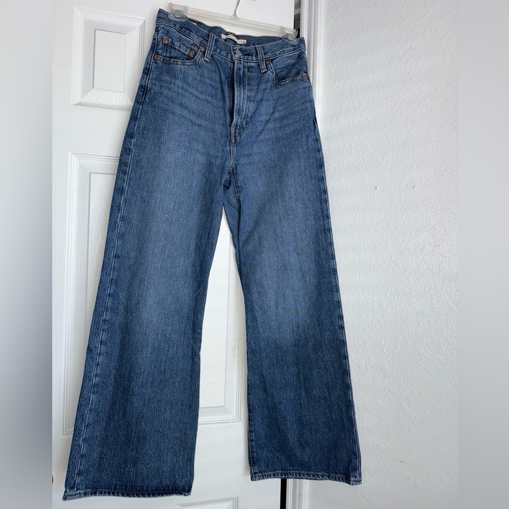 Levis ribcage wide leg jeans